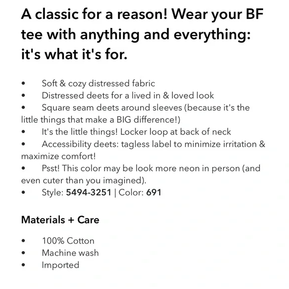 NWT 2024 Aerie Oversized Boyfriend Tee XXS - Picture 10 of 11